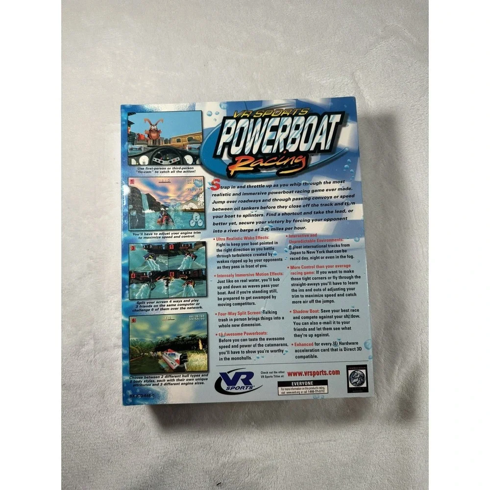VR Sports Powerboat Racing (PC, 1998) Big Box New & Sealed Microsoft
